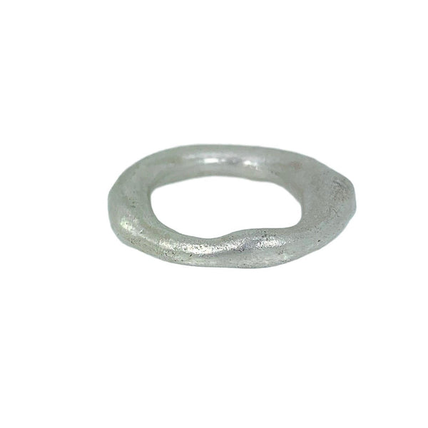 Sterling silver freeform ring