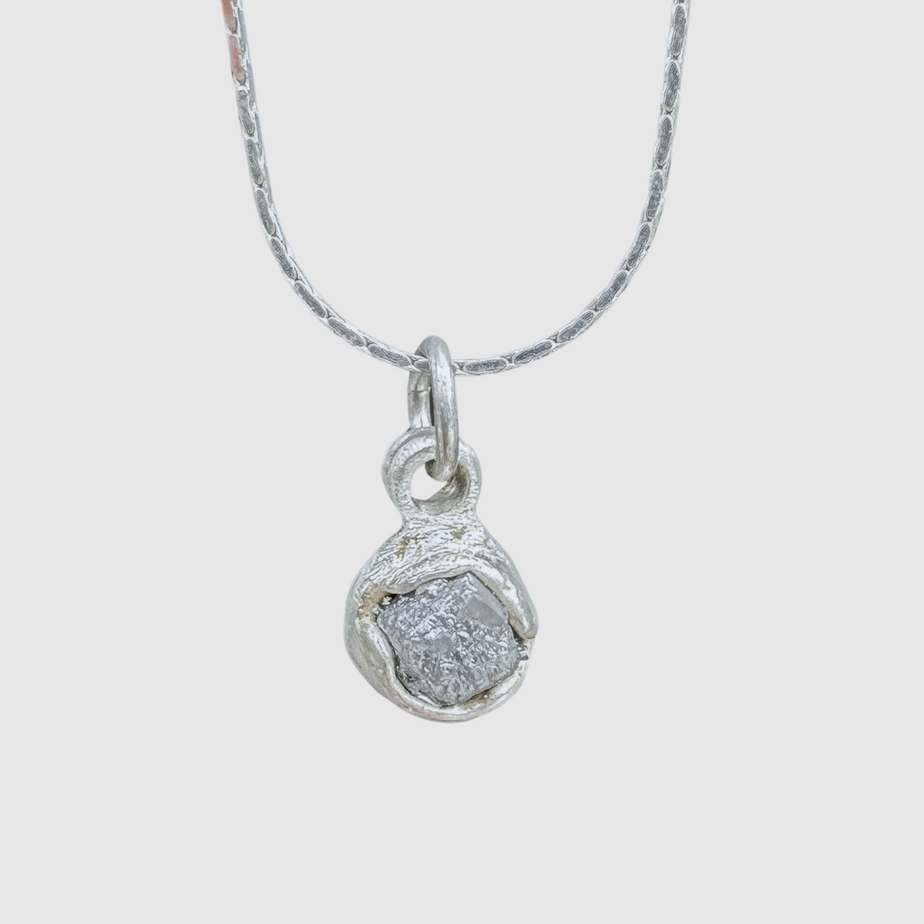 Raw Diamond 2024 Pendant Necklace