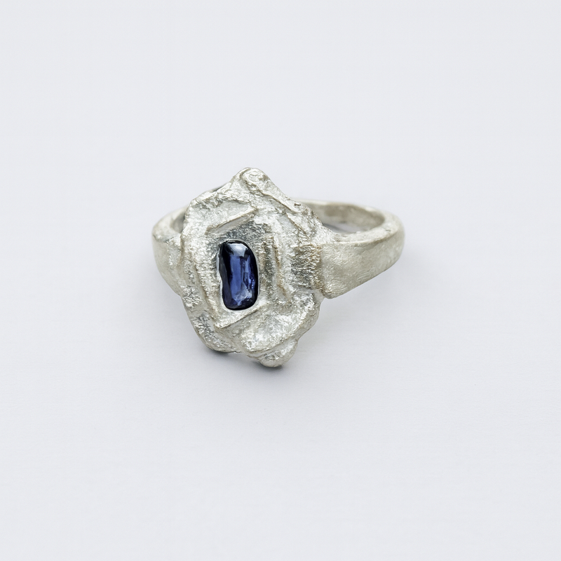 Icicles Ring - Silver & Lab-Grown Sapphire Ring