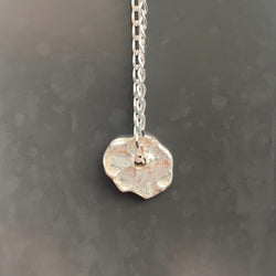 Daisy - Silver flower charm pendant necklace