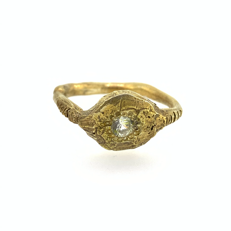 18k gold plated sterling silver ring