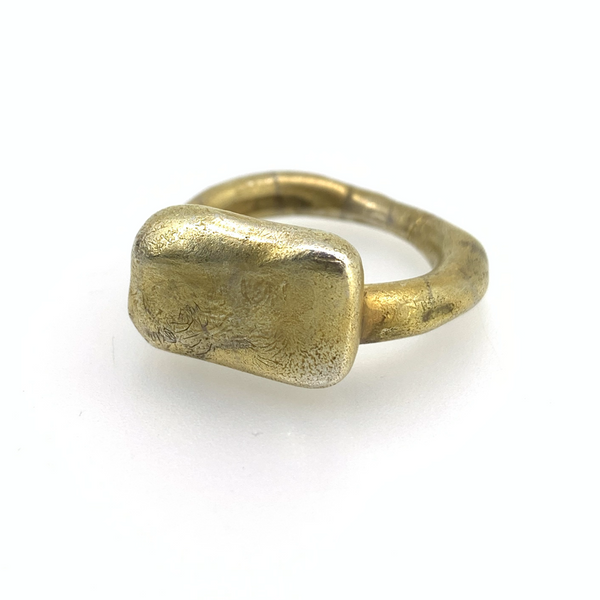 Shock - 18k gold plated sterling silver ring