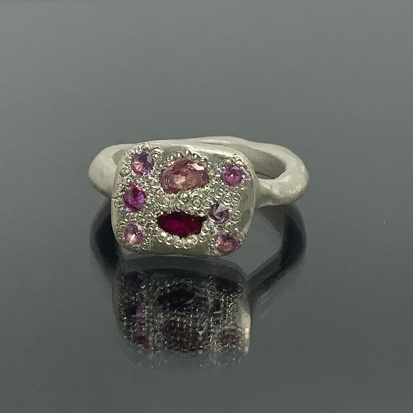 Tranquil - Sterling silver and gemstone ring
