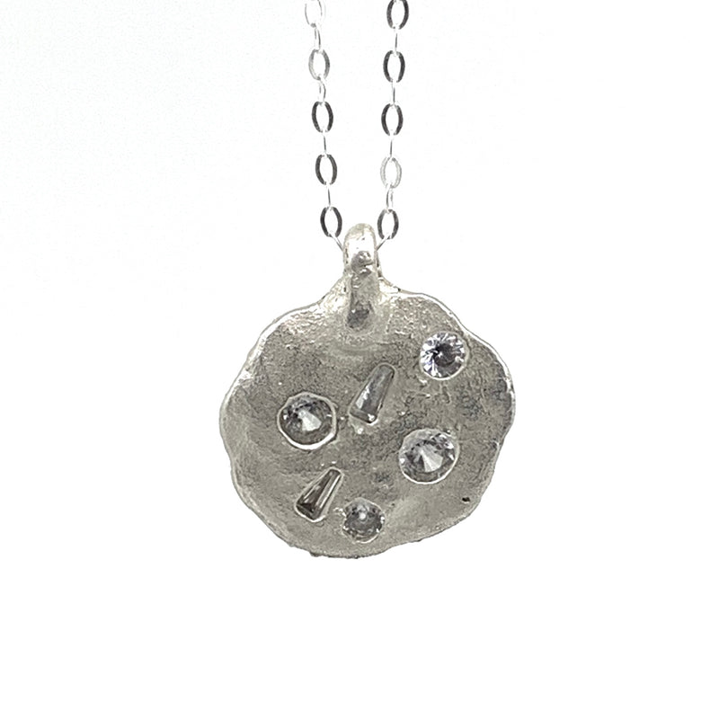 Peaceful - Sterling silver and gemstone pendant necklace