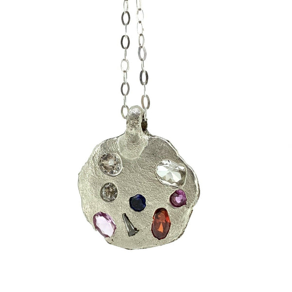Safe - Sterling silver and gemstone pendant necklace