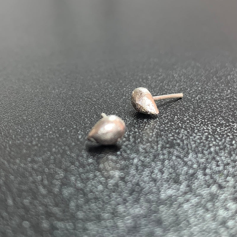 Drops - Silver stud earrings